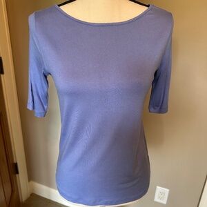 Kettlewell Boatneck Half-Sleeve top in Hyacinth, XS